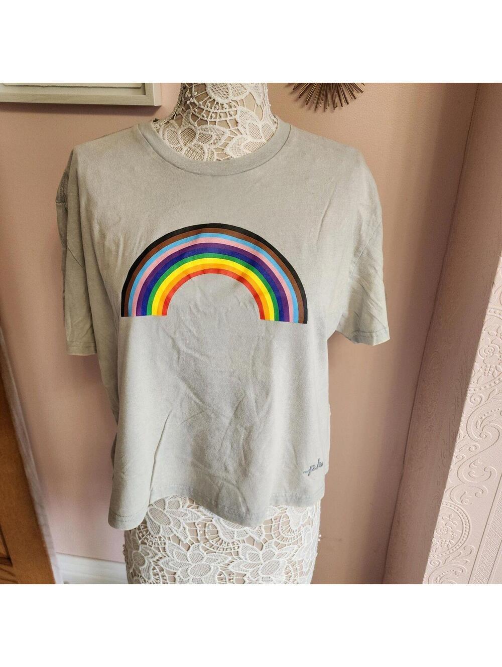 NWT Target Gray pride crop tshirt rainbow have many sizes available